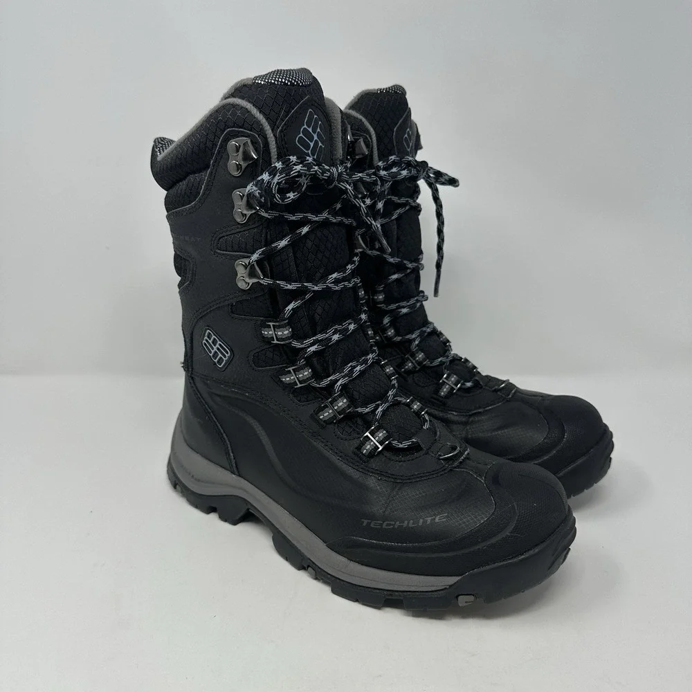 Columbia Women 8 Boots Black Bugaboots Omni Plus Heat Insulated Boots Outdoor